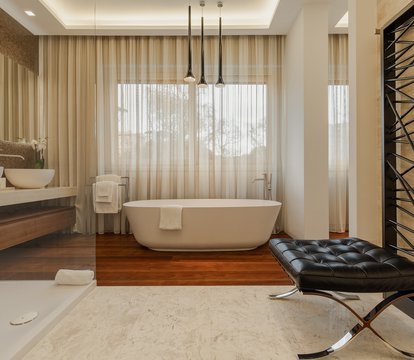 Vasca freestanding di design — Grand Residence Roma